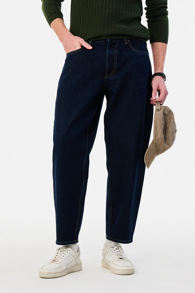 سنيتش Washed Balloon Fit Jeans